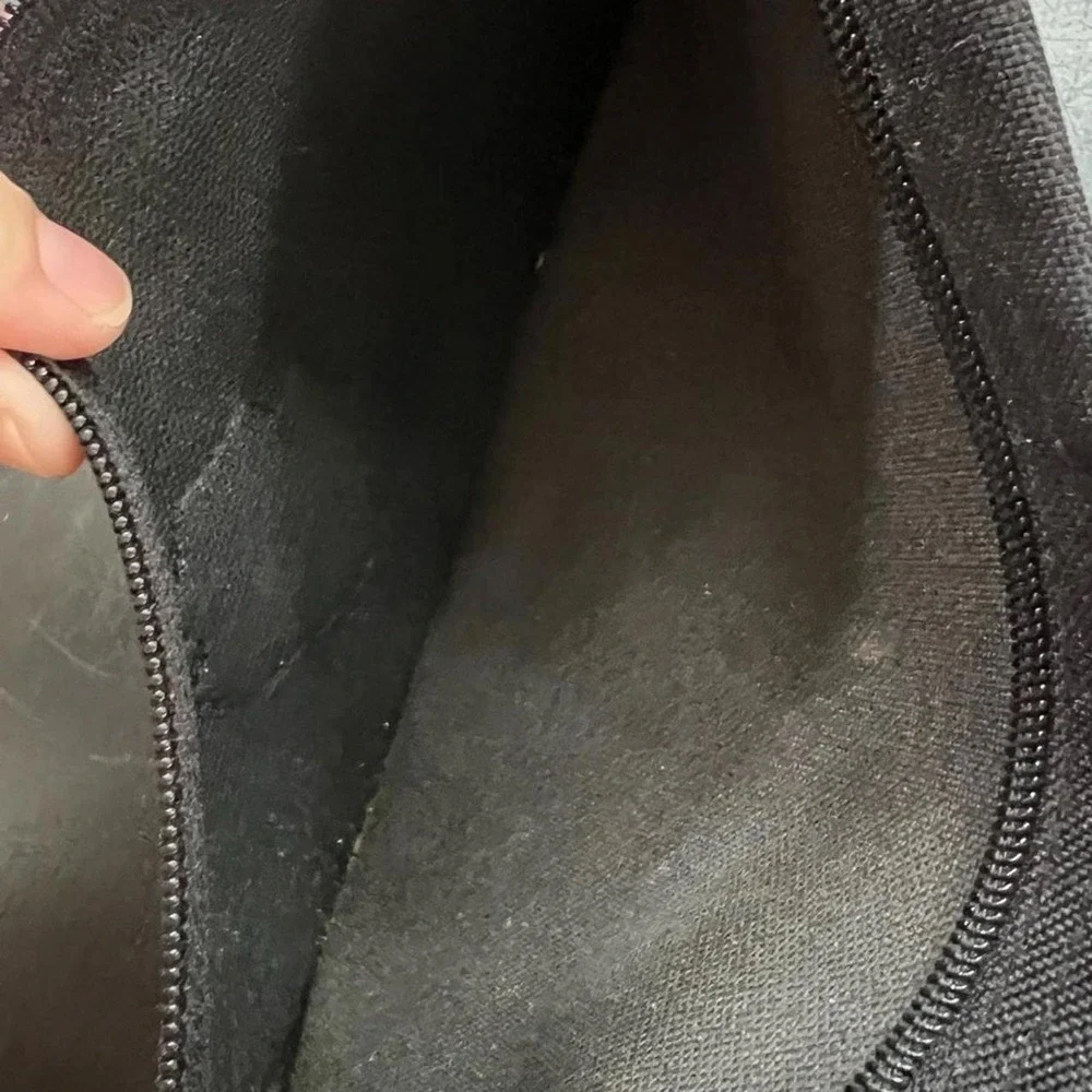 Harley Davidson Accessory Pouch Black Pebbled Faux Leather Grommet OS